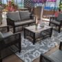 Alicante Seating Set – Black – 4 Piece